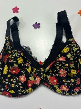 Lise Charmel Antigel Floral Unpadded Underwire Bra 36F NWT